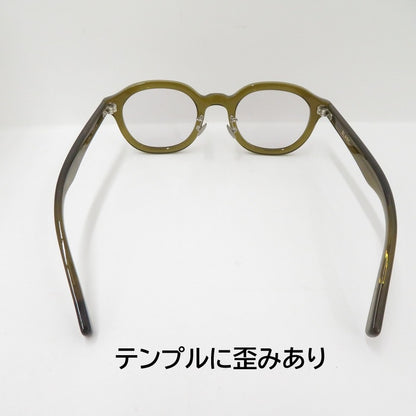 BLANC.. 伊達眼鏡 メガネ B0043 サイズ：47□23 145 カーキ【瀬戸大橋店】