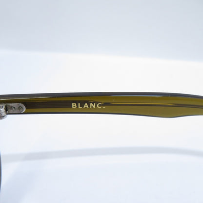 BLANC.. 伊達眼鏡 メガネ B0043 サイズ：47□23 145 カーキ【瀬戸大橋店】