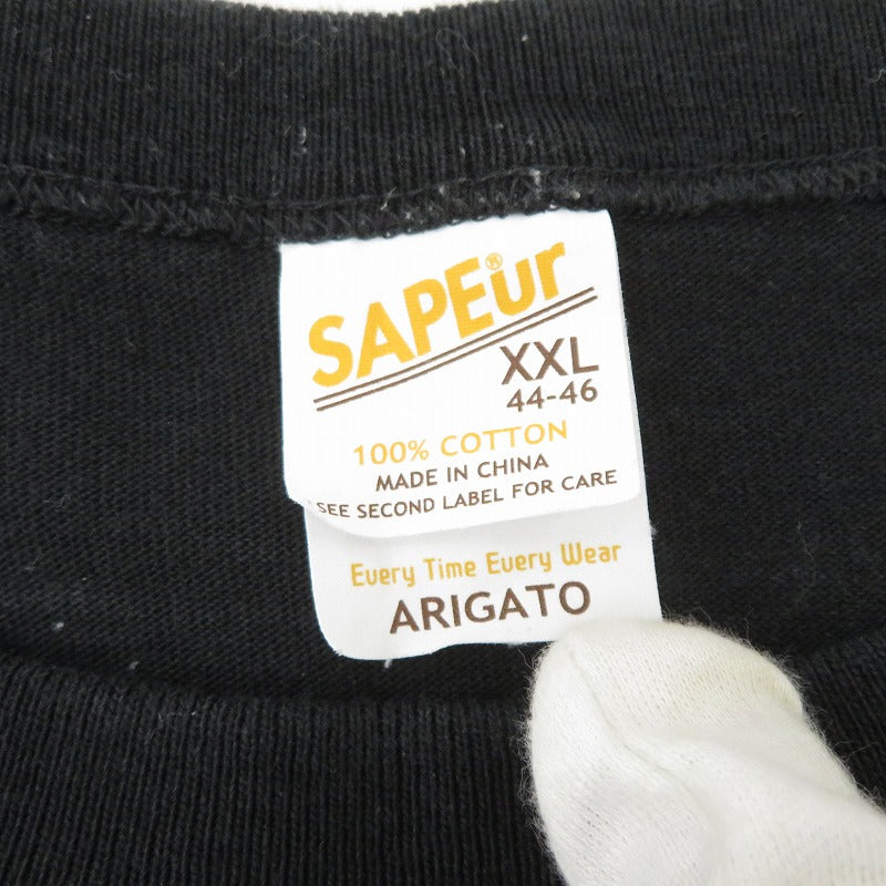 SAPEur | サプール ロッドマン TIGERHEAD 半袖Ｔシャツ ブラック サイズ：XXL【瀬戸大橋店】