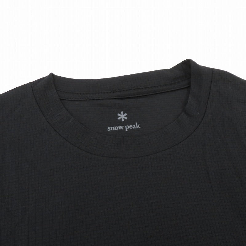 WIND AND SEA | ウィンダンシーウインダンシー Snow Peak Polartec Power Dry Wide T-Shirt 半袖Ｔシャツ WDS-C-SNP-26-Q3-CS-02 ブラック サイズ：L【瀬戸大橋店】