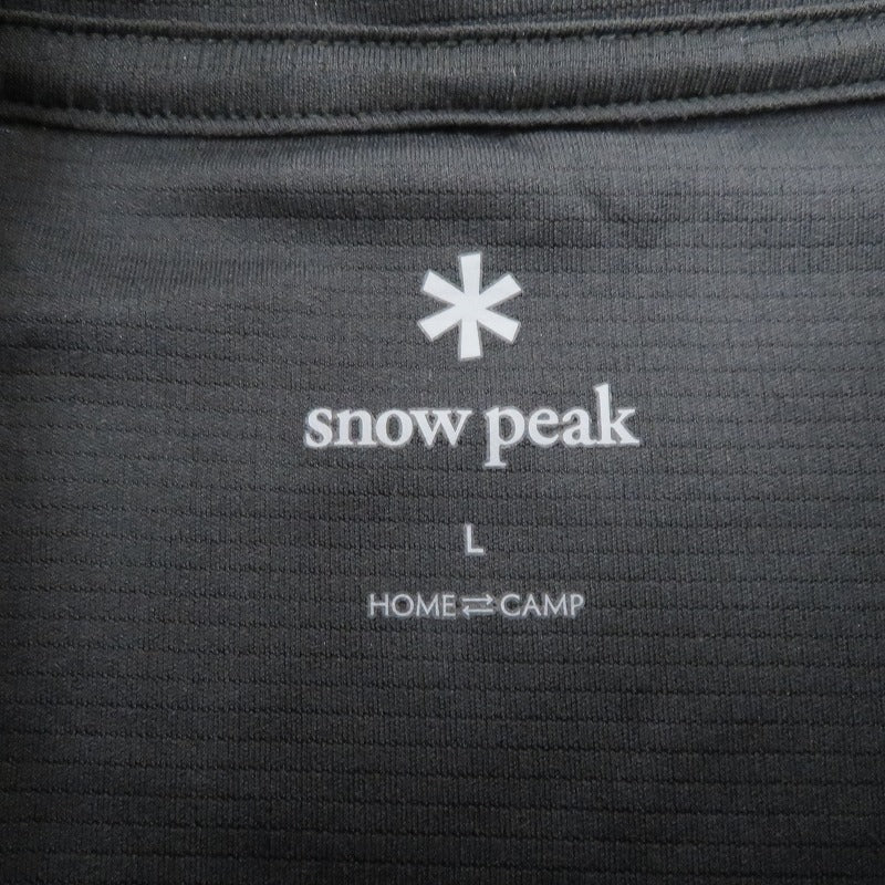 WIND AND SEA | ウィンダンシーウインダンシー Snow Peak Polartec Power Dry Wide T-Shirt 半袖Ｔシャツ WDS-C-SNP-26-Q3-CS-02 ブラック サイズ：L【瀬戸大橋店】