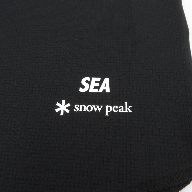 WIND AND SEA | ウィンダンシーウインダンシー Snow Peak Polartec Power Dry Wide T-Shirt 半袖Ｔシャツ WDS-C-SNP-26-Q3-CS-02 ブラック サイズ：L【瀬戸大橋店】