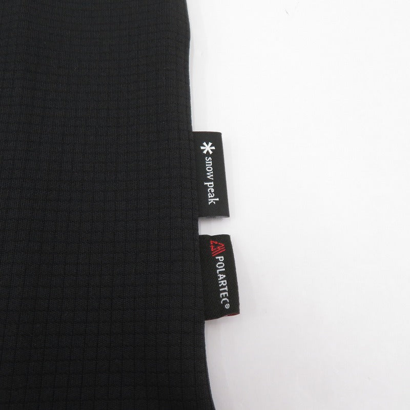 WIND AND SEA | ウィンダンシーウインダンシー Snow Peak Polartec Power Dry Wide T-Shirt 半袖Ｔシャツ WDS-C-SNP-26-Q3-CS-02 ブラック サイズ：L【瀬戸大橋店】