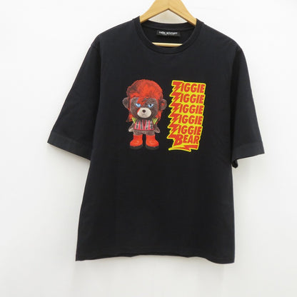 NEIL BARRETT | ニールバレット Ziggie Bear 半袖Ｔシャツ PBJT802S-P517S ブラック サイズ：M【瀬戸大橋店】