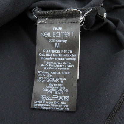 NEIL BARRETT | ニールバレット Ziggie Bear 半袖Ｔシャツ PBJT802S-P517S ブラック サイズ：M【瀬戸大橋店】