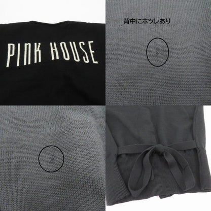 PINK HOUSE ロゴ カーディガン ブラック サイズ：不明【瀬戸大橋店】