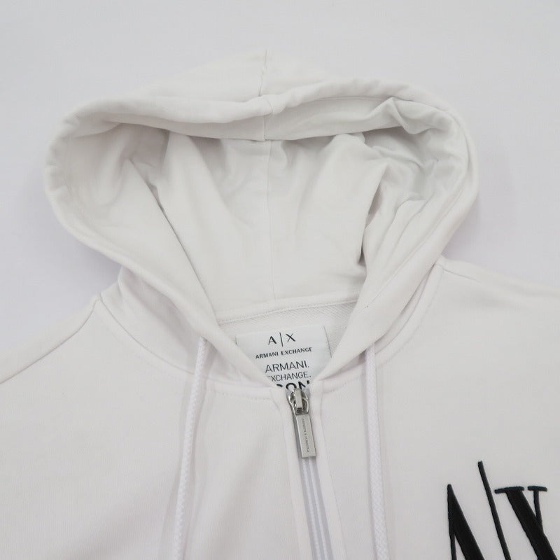 ARMANI EXCHANGE | アルマーニエクスチェンジ パーカー 8NYM22YJ68Z ホワイト サイズ：S【瀬戸大橋店】