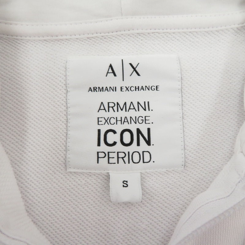 ARMANI EXCHANGE | アルマーニエクスチェンジ パーカー 8NYM22YJ68Z ホワイト サイズ：S【瀬戸大橋店】