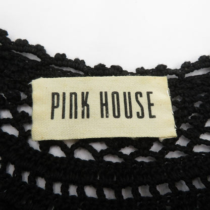 PINK HOUSE リボン カーディガン ブラック サイズ：不明【瀬戸大橋店】