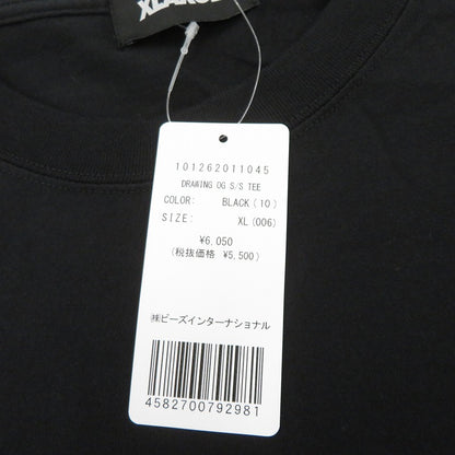 X-LARGE | エクストララージ DRAWING OG S/S TEE 半袖Ｔシャツ 101262011045 ブラック サイズ：XL【瀬戸大橋店】