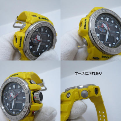 G-SHOCK | ジーショック GULFMASTER アナデジ電波ソーラー 腕時計 GWN-1000-9AJF イエロー 文字盤ブラック【瀬戸大橋店】