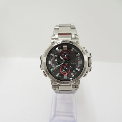 G-SHOCK | ジーショック MT-G アナログ電波ソーラー 腕時計 MTG-B1000D-1AJF シルバー 文字盤ブラック【瀬戸大橋店】