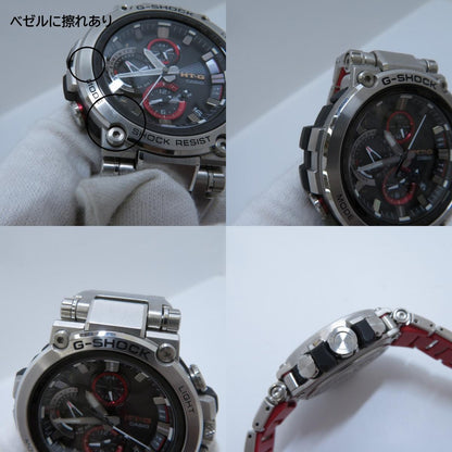 G-SHOCK | ジーショック MT-G アナログ電波ソーラー 腕時計 MTG-B1000D-1AJF シルバー 文字盤ブラック【瀬戸大橋店】