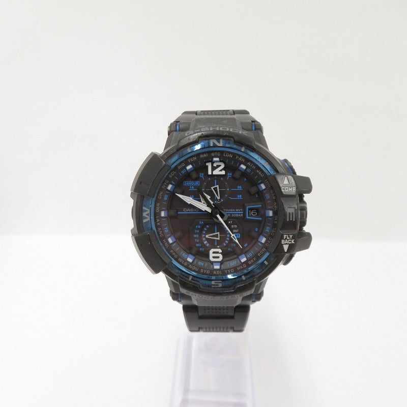 G-SHOCK | ジーショック GRAVITYMASTER アナログ電波ソーラー 腕時計 GW-A1100FC-1AJF ブラック 文字盤ブラック【瀬戸大橋店】