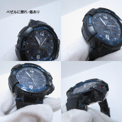 G-SHOCK | ジーショック GRAVITYMASTER アナログ電波ソーラー 腕時計 GW-A1100FC-1AJF ブラック 文字盤ブラック【瀬戸大橋店】