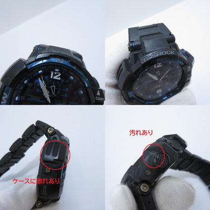 G-SHOCK | ジーショック GRAVITYMASTER アナログ電波ソーラー 腕時計 GW-A1100FC-1AJF ブラック 文字盤ブラック【瀬戸大橋店】