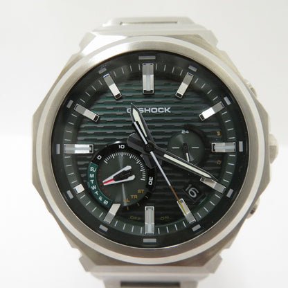 G-SHOCK | ジーショック G-STEEL アナログソーラー 腕時計 GST-B1000D-3AJF シルバー 文字盤グリーン【瀬戸大橋店】