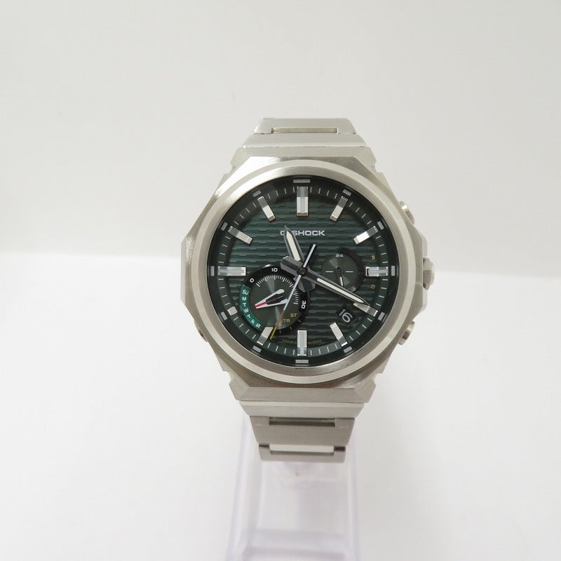 G-SHOCK | ジーショック G-STEEL アナログソーラー 腕時計 GST-B1000D-3AJF シルバー 文字盤グリーン【瀬戸大橋店】