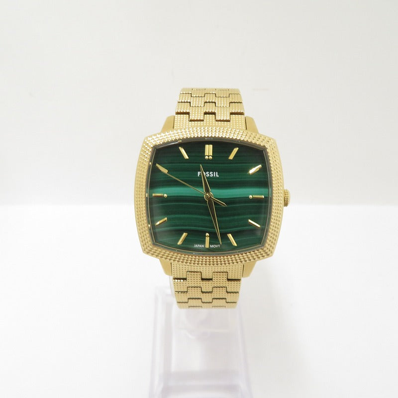FOSSIL | フォッシル NICK JONAS × FOSSIL MACHINE LUXE アナログクォーツ 腕時計 LE1217 ゴールド 文字盤グリーン【瀬戸大橋店】