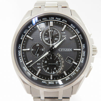 CITIZEN | シチズン ATTESA アナログ電波ソーラー 腕時計 AT8040-57E シルバー 文字盤グレー【瀬戸大橋店】