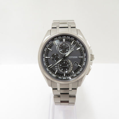 CITIZEN | シチズン ATTESA アナログ電波ソーラー 腕時計 AT8040-57E シルバー 文字盤グレー【瀬戸大橋店】