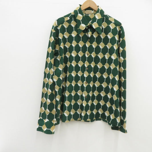 sears | シアーズ 70'S 長袖シャツ グリーン サイズ：XL【瀬戸大橋店】