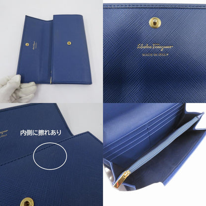 Salvatore Ferragamo | サルヴァトーレフェラガモ ダブルガンチーニ 長財布 227121 ブルー【瀬戸大橋店】