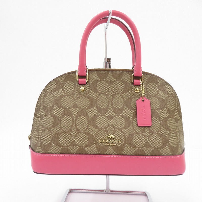 COACH | コーチ シグネチャー ミニ シエラ サッチェル 2WAY ハンドバッグ B1923-F27583 ブラウン【瀬戸大橋店】