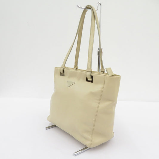 PRADA | プラダ トライアングルロゴ ハンドバッグ BR1530 アイボリー【瀬戸大橋店】