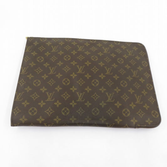 LOUIS VUITTON | ルイ・ヴィトン モノグラム ポッシュ・ドキュマン クラッチバッグ M53456 ブラウン【瀬戸大橋店】