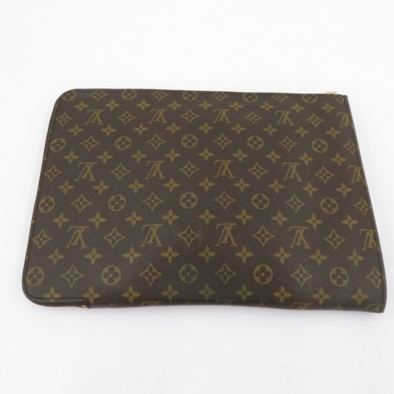 LOUIS VUITTON | ルイ・ヴィトン モノグラム ポッシュ・ドキュマン クラッチバッグ M53456 ブラウン【瀬戸大橋店】