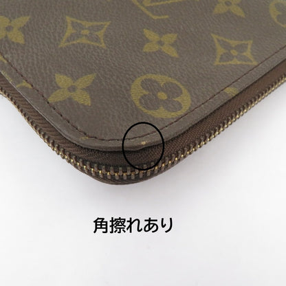 LOUIS VUITTON | ルイ・ヴィトン モノグラム ポッシュ・ドキュマン クラッチバッグ M53456 ブラウン【瀬戸大橋店】