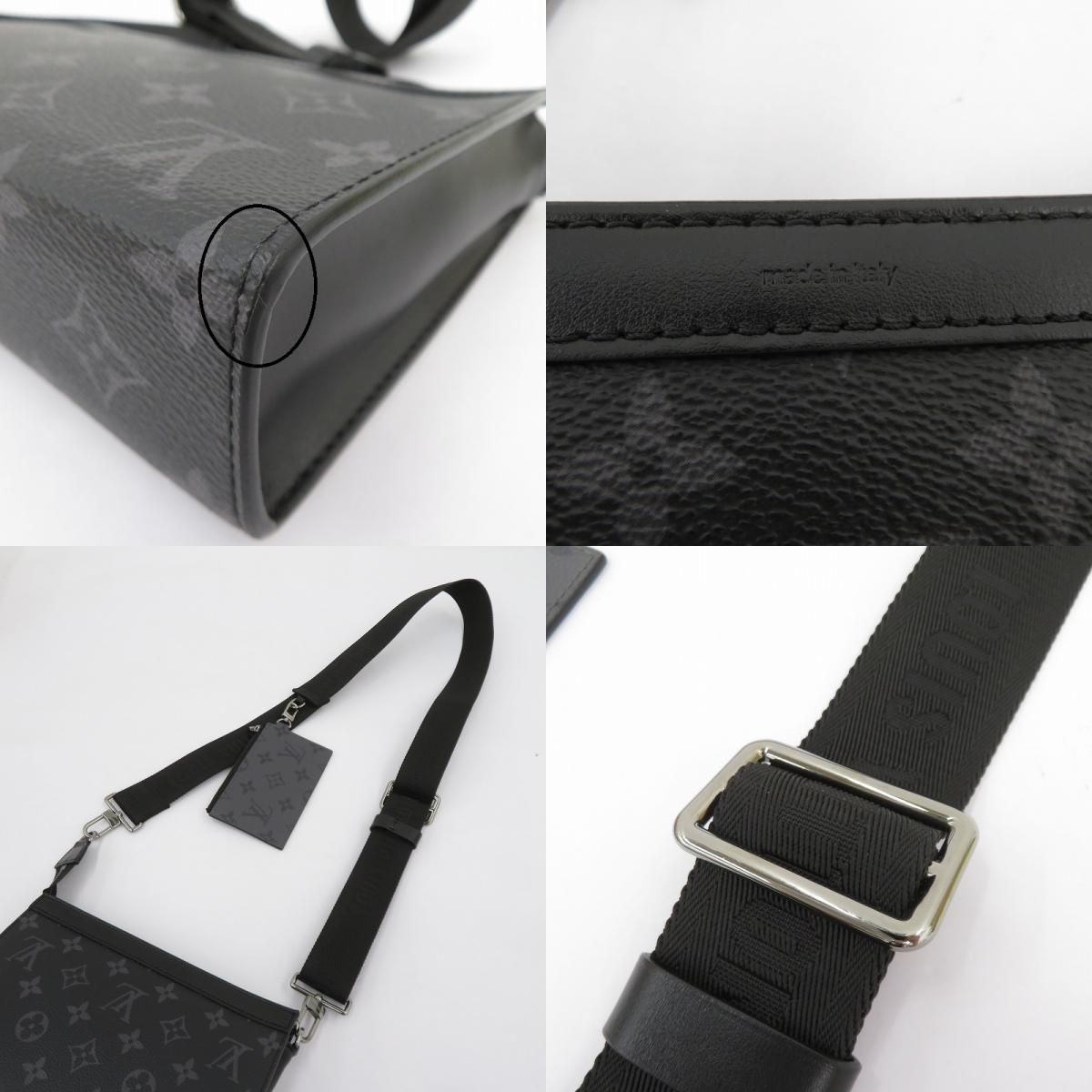 LOUIS VUITTON | ルイ・ヴィトン モノグラム エクリプス ガストン･ウェアラブル ウォレット ショルダーバッグ M81124 ブラック【瀬戸大橋店】