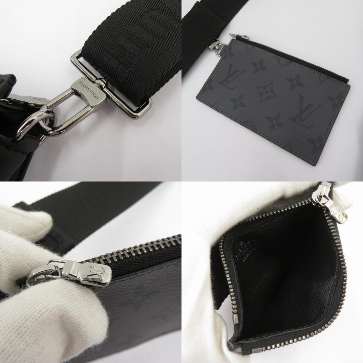 LOUIS VUITTON | ルイ・ヴィトン モノグラム エクリプス ガストン･ウェアラブル ウォレット ショルダーバッグ M81124 ブラック【瀬戸大橋店】
