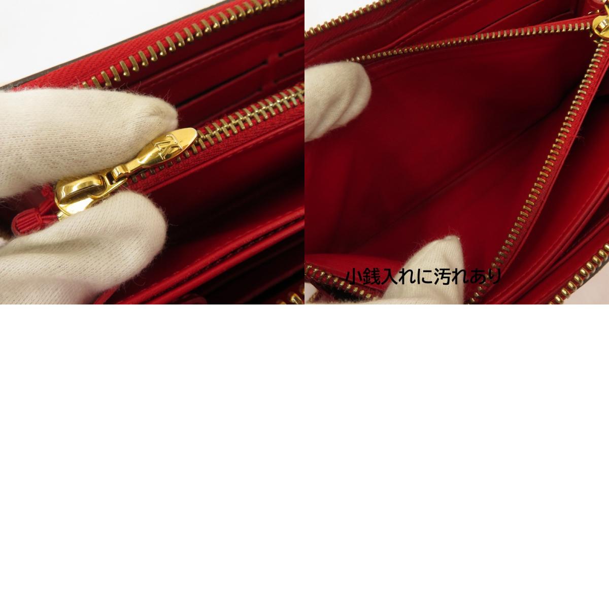 LOUIS VUITTON | ルイ・ヴィトン モノグラム ヴェルニ スイートモノグラム ジッピー・ウォレット 長財布 M90125 レッド【瀬戸大橋店】
