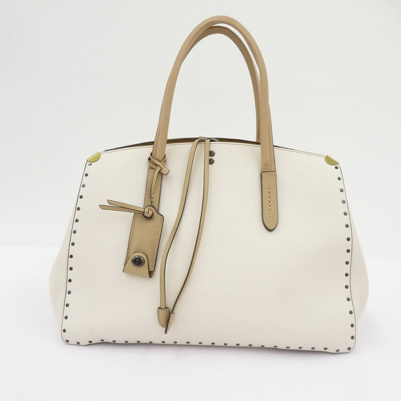 COACH | コーチ クーパー キャリーオール ウィズ リベット トートバッグ B1873-29256 アイボリー【瀬戸大橋店】