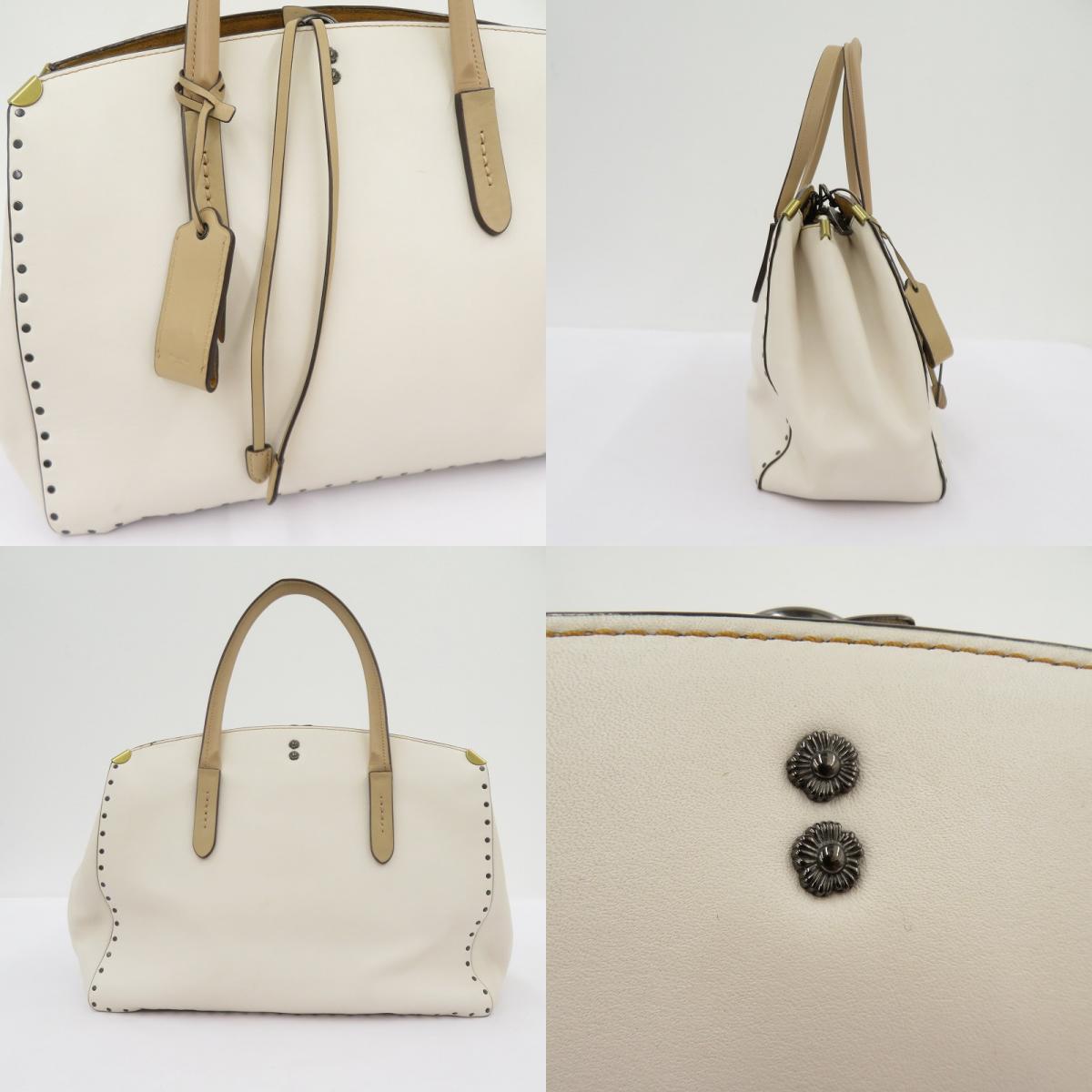 COACH | コーチ クーパー キャリーオール ウィズ リベット トートバッグ B1873-29256 アイボリー【瀬戸大橋店】