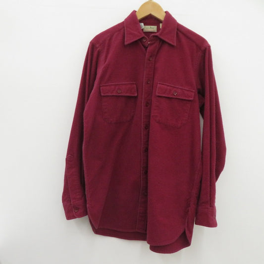 L.L.Bean | エルエルビーン usa製 シャモアクロス 長袖シャツ サイズ：TALL 15 1/2 ボルドー/バーガンディー【瀬戸大橋店】