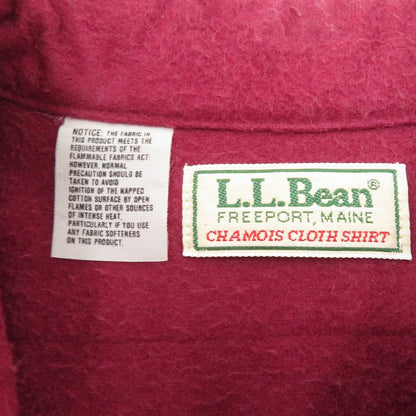 L.L.Bean | エルエルビーン usa製 シャモアクロス 長袖シャツ サイズ：TALL 15 1/2 ボルドー/バーガンディー【瀬戸大橋店】