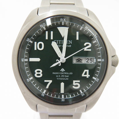 CITIZEN | シチズン PROMASTER/LAND アナログ電波ソーラー 腕時計 PMD56-2951 シルバー × カーキ 文字盤カーキ【瀬戸大橋店】