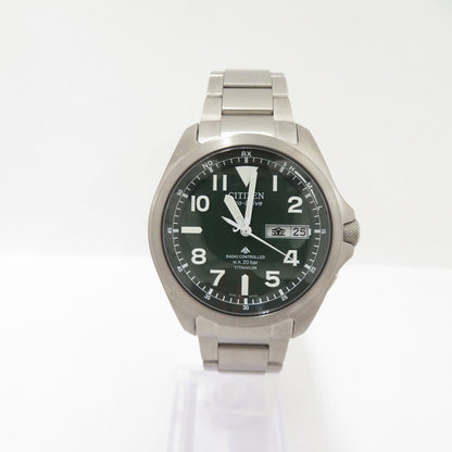 CITIZEN | シチズン PROMASTER/LAND アナログ電波ソーラー 腕時計 PMD56-2951 シルバー × カーキ 文字盤カーキ【瀬戸大橋店】