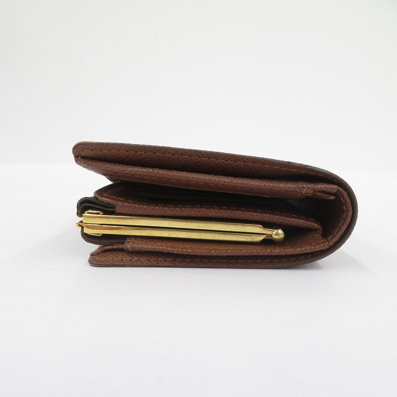 LOUIS VUITTON | ルイ・ヴィトン モノグラム ポルトモネ・ビエ ヴィエノワ 二つ折り財布 M61633 がま口財布 ブラウン【瀬戸大橋店】