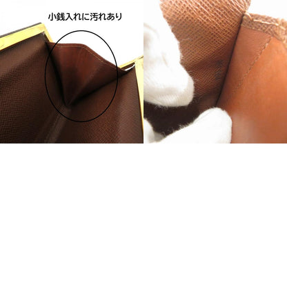 LOUIS VUITTON | ルイ・ヴィトン モノグラム ポルトモネ・ビエ ヴィエノワ 二つ折り財布 M61633 がま口財布 ブラウン【瀬戸大橋店】