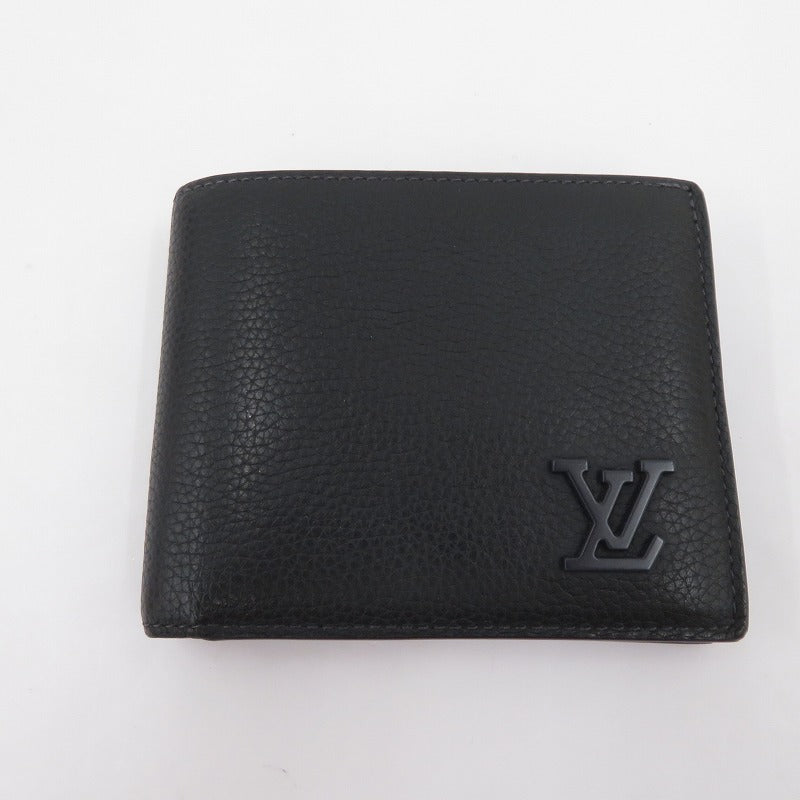 LOUIS VUITTON | ルイ・ヴィトン ポルトフォイユ・マルコ アエログラム 二つ折り財布 M81742 ブラック【瀬戸大橋店】