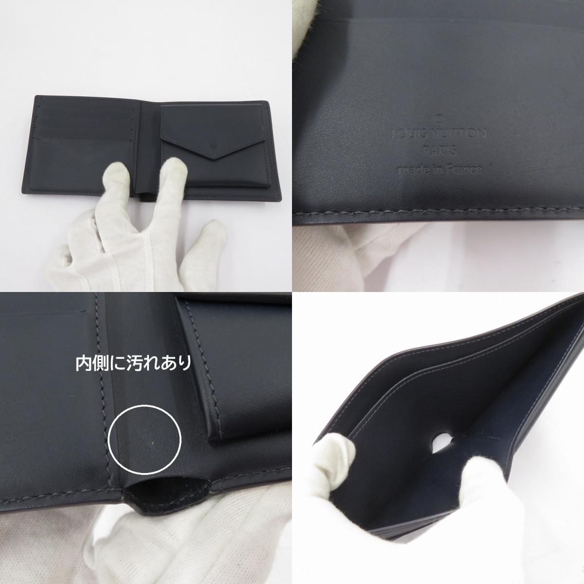 LOUIS VUITTON | ルイ・ヴィトン ポルトフォイユ・マルコ アエログラム 二つ折り財布 M81742 ブラック【瀬戸大橋店】