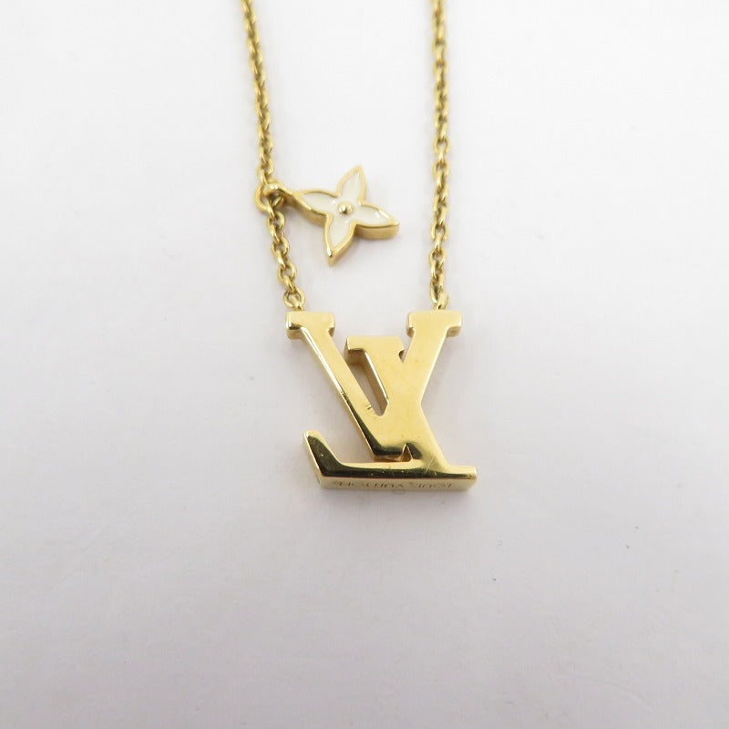 LOUIS VUITTON | ルイ・ヴィトン ネックレス・LV アイコニック エナメル ネックレス M01092 ゴールド【瀬戸大橋店】