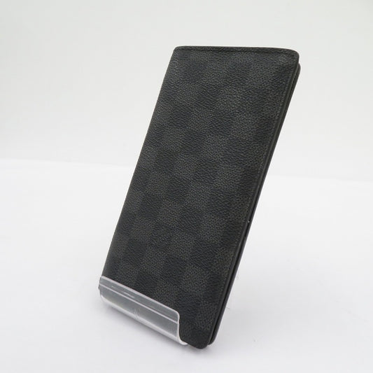 LOUIS VUITTON | ルイ・ヴィトン ポルトフォイユ・ブラザ ダミエ グラフィット 長財布 N62665 ブラック【瀬戸大橋店】