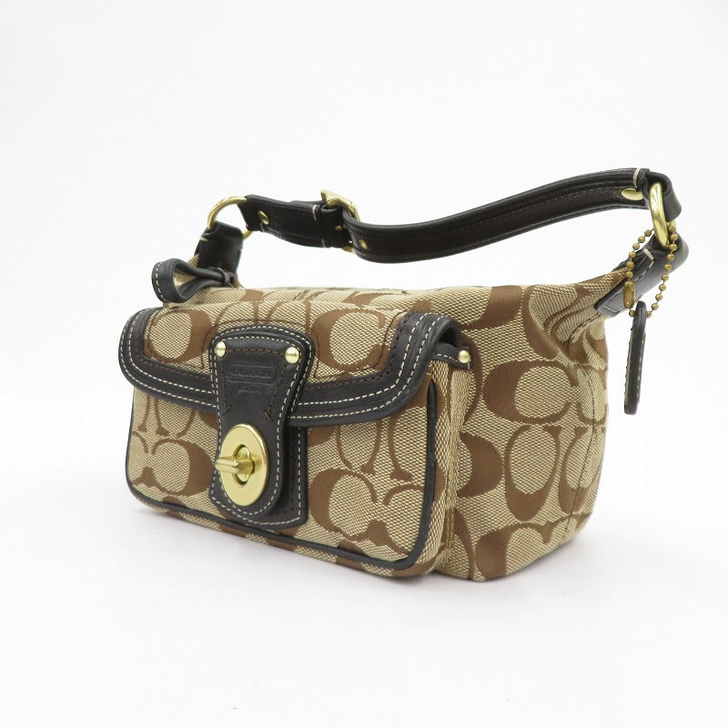 COACH | コーチ シグネチャー レガシー ミニ ハンドバッグ F06K-40224 ブラウン【瀬戸大橋店】