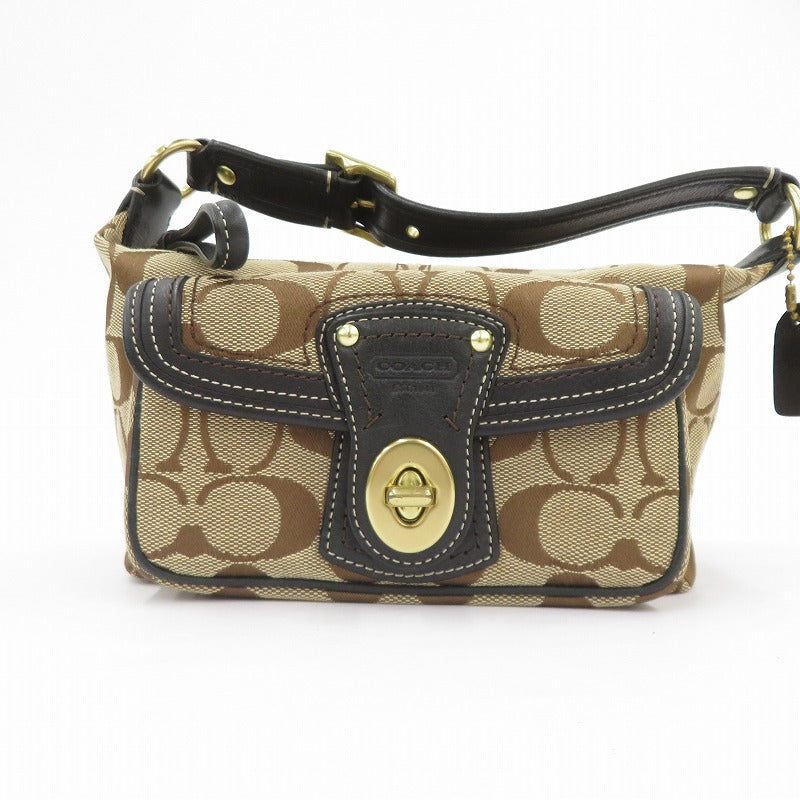COACH | コーチ シグネチャー レガシー ミニ ハンドバッグ F06K-40224 ブラウン【瀬戸大橋店】