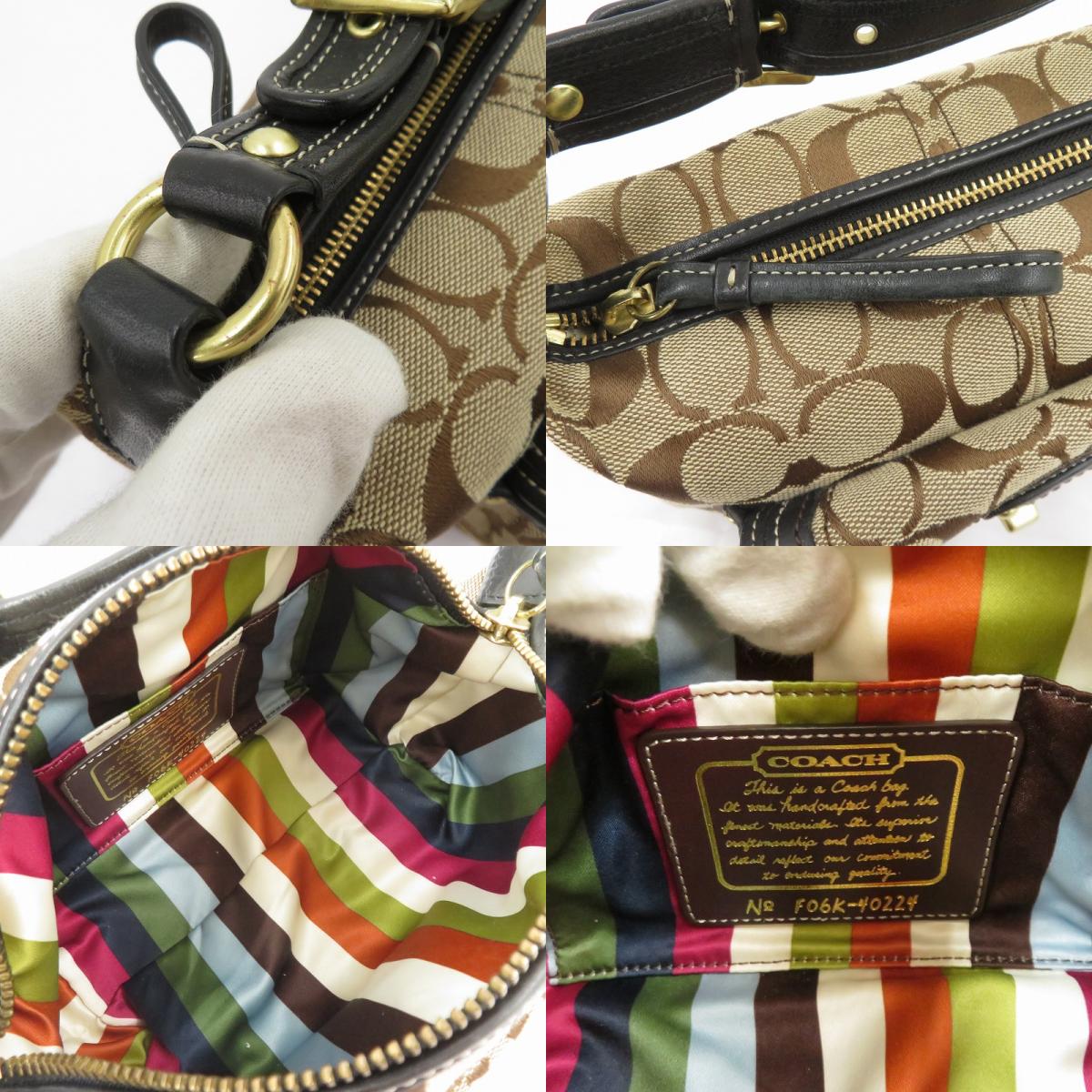 COACH | コーチ シグネチャー レガシー ミニ ハンドバッグ F06K-40224 ブラウン【瀬戸大橋店】